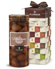 MAZZETTI VASO FIOCCO GR.760 MARRONI AL BRANDY